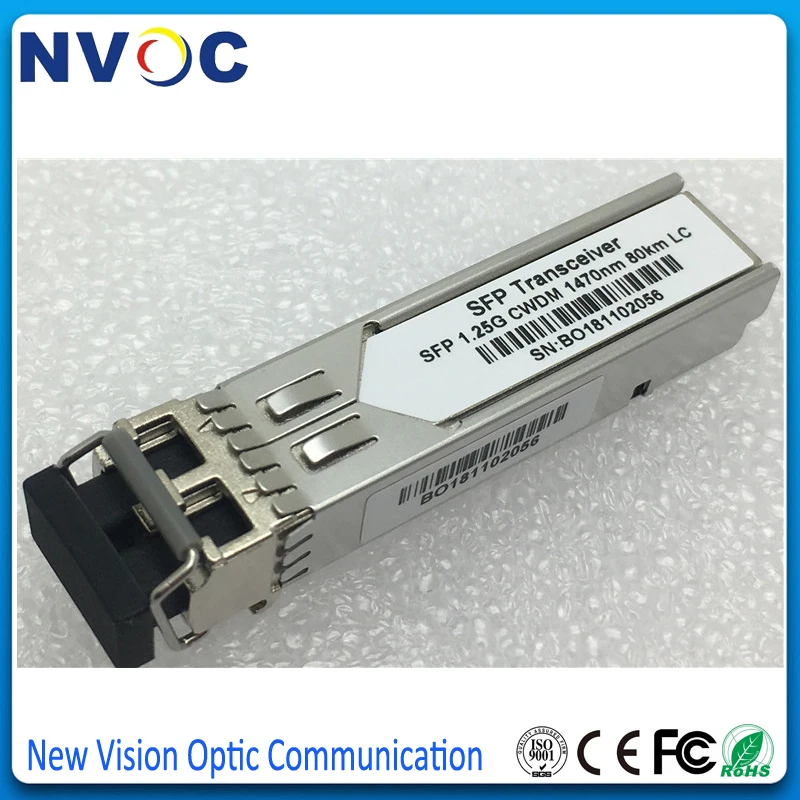 Free Shipping! 1.25G1270nm 1290nm 1310nm 1330nm 1350nm 80KM CWDM LC SFP Transceiver Module,Switched and Router Board Application
Free Shipping! 1.25G1270nm 1290nm 1310nm 1330nm 1350nm 80KM CWDM LC SFP Transceiver Module,Switched and Router Board Application