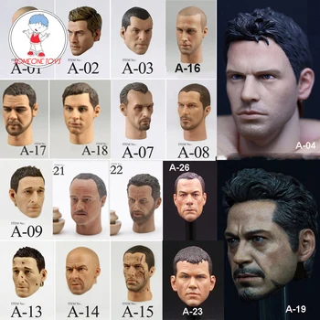 

1/6 Male Head Sculpt Chris Jake Gyllenhaal Jason Stanson Tbag Matt Damon jean-claude van damme For 12 Inches Acrion Figure