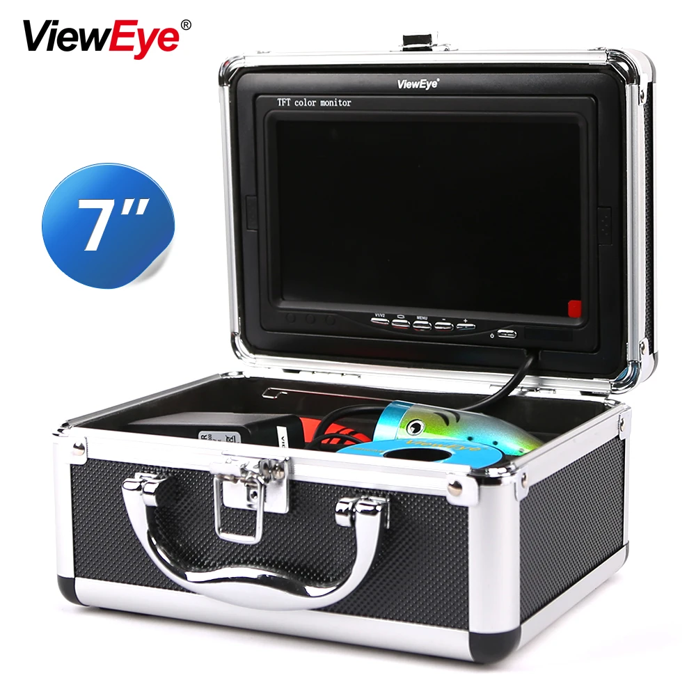 ViewEye Original 7" Video Fish Finder 1000TVL Underwater Fishing Camera Kit With Video Recording Function White/IR Infrared LED
ViewEye Original 7" Video Fish Finder 1000TVL Underwater Fishing Camera Kit With Video Recording Function White/IR Infrared LED