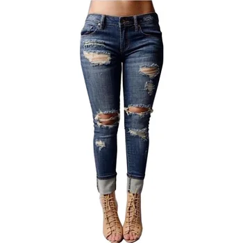 Women Cool Hole High Waist Jeans Trousers Destroyed Ripped Distressed Slim Boyfriend Plus Size Jeans
Women Cool Hole High Waist Jeans Trousers Destroyed Ripped Distressed Slim Boyfriend Plus Size Jeans