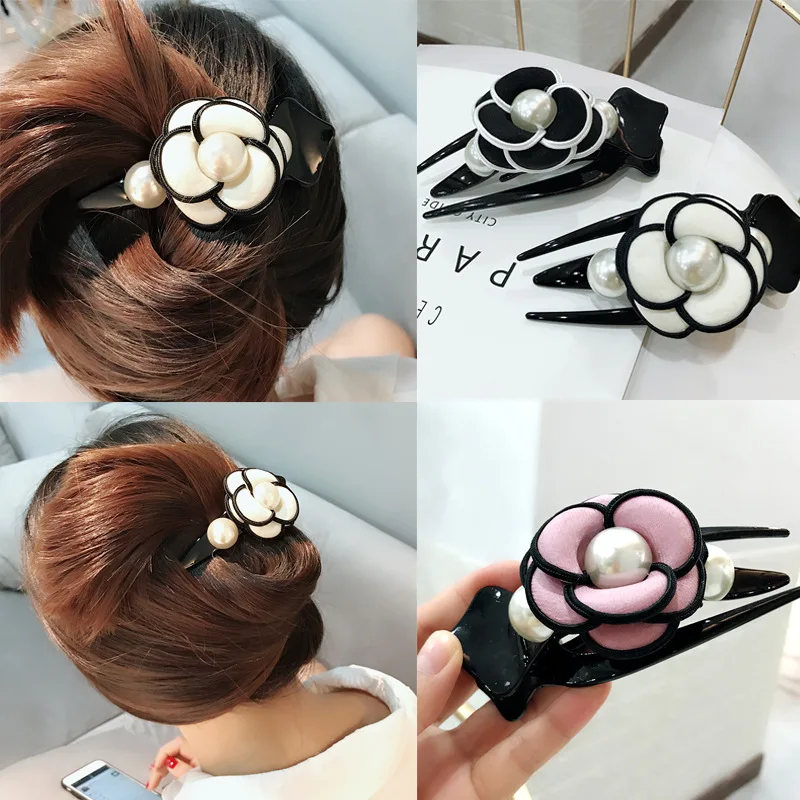 Wholesale Korean fabric adult large black word duck mouth claw clip simple pearl camellia flower hair female hair accessories
Wholesale Korean fabric adult large black word duck mouth claw clip simple pearl camellia flower hair female hair accessories