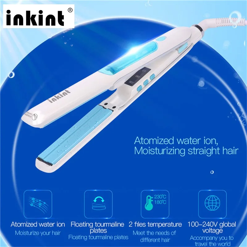 Professional Spray Steam Vapor Hair Straightener PTC Fast Heating Plates Curling Irons Tourmaline Ceramic Curler Dry Wet P40
Professional Spray Steam Vapor Hair Straightener PTC Fast Heating Plates Curling Irons Tourmaline Ceramic Curler Dry Wet P40