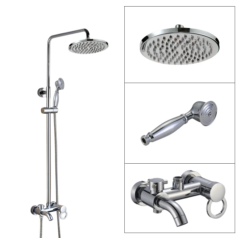 Wall Mounted Bathroom Rain Shower Faucet Set Polished Chrome Brass Handheld Shower Head Single Lever Bath Tub Mixer Tap acy334
Wall Mounted Bathroom Rain Shower Faucet Set Polished Chrome Brass Handheld Shower Head Single Lever Bath Tub Mixer Tap acy334