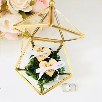 New Custom Name Wedding Glass Ring Box Personalized Engraved Bride Groom Glass Jewelry Box Pentagon Geometric Ring Holder Box
New Custom Name Wedding Glass Ring Box Personalized Engraved Bride Groom Glass Jewelry Box Pentagon Geometric Ring Holder Box
