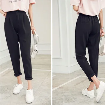 2018 Spring summer female high waist Casual style peneil pants women solid pants trousers pants
2018 Spring summer female high waist Casual style peneil pants women solid pants trousers pants