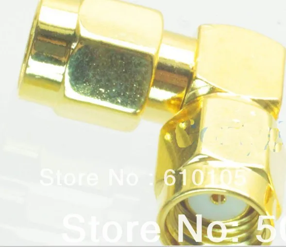 1pc Right Angle RP-SMA male jack center to SMA male plug elbow RF adapter connector
1pc Right Angle RP-SMA male jack center to SMA male plug elbow RF adapter connector