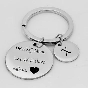 26 Letters"Drive Safe Mom We Need You Here With Us"Key Chain To Mom Car Key Pendant Family Love Jewelry Charm Key Accessories
26 Letters"Drive Safe Mom We Need You Here With Us"Key Chain To Mom Car Key Pendant Family Love Jewelry Charm Key Accessories