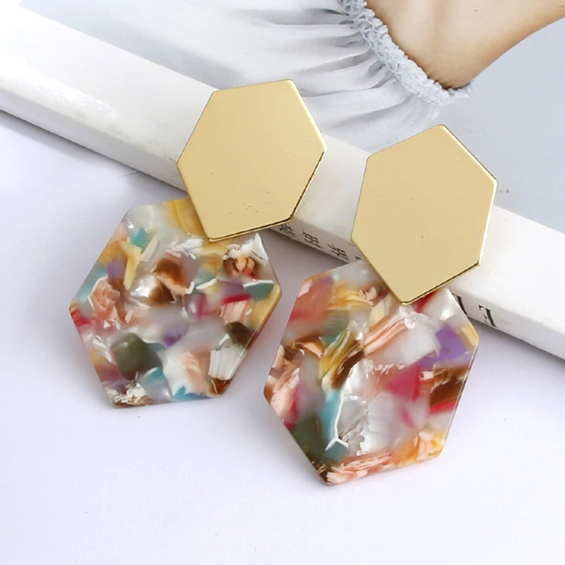 Statement Tortoiseshell Acetate Resin Acrylic Za Drop Earrings colorful Earing Gold Geometric Earings Fashion Jewelry 2019 New
Statement Tortoiseshell Acetate Resin Acrylic Za Drop Earrings colorful Earing Gold Geometric Earings Fashion Jewelry 2019 New