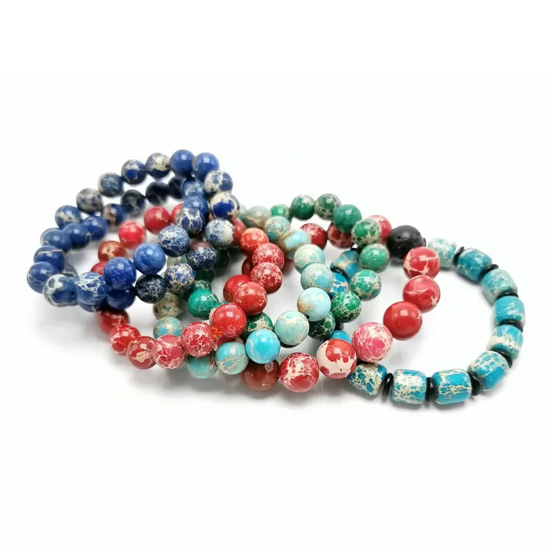 Natural Stone Multiple colors Imperial Jaspers Beads with Lotus OM Buddha Charm Bracelet for Women Men Fashion Jewelry
Natural Stone Multiple colors Imperial Jaspers Beads with Lotus OM Buddha Charm Bracelet for Women Men Fashion Jewelry