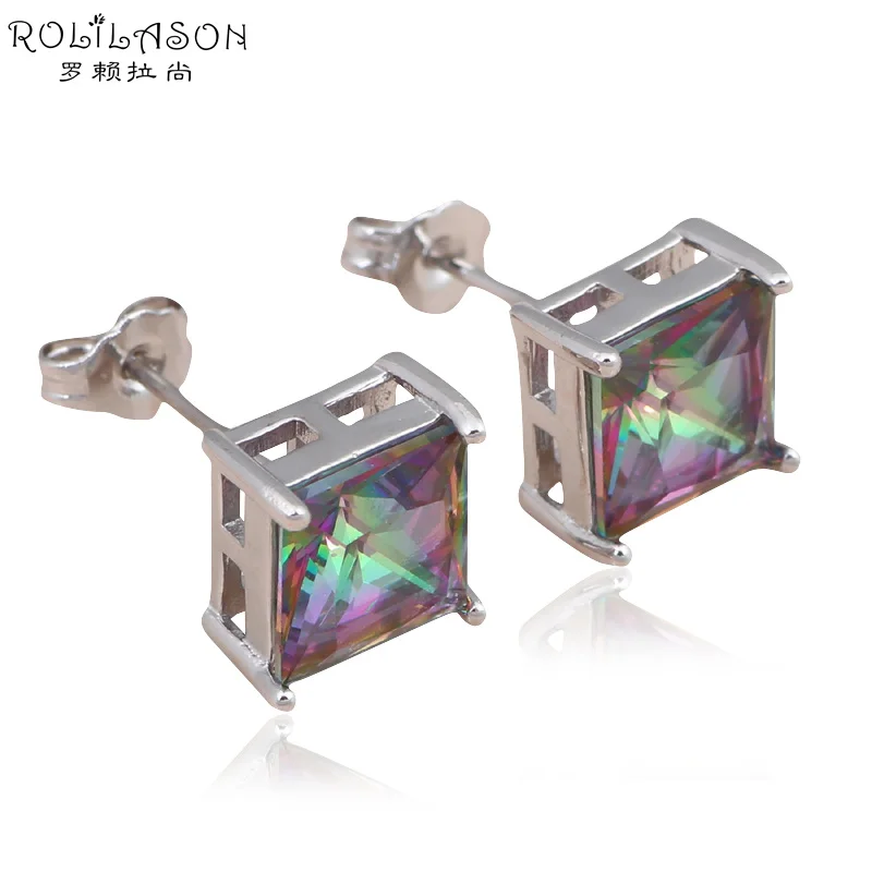 Fine Jewelry for women Trendy Brinco Rainbow color Silver Stamped Health Fashion Jewelry Stud Earrings JE957
Fine Jewelry for women Trendy Brinco Rainbow color Silver Stamped Health Fashion Jewelry Stud Earrings JE957
