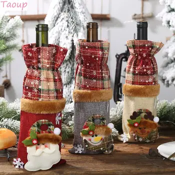 Taoup Flax Hemp Plaid Stripe Merry Christmas Wine Bottle Cover Ornaments Christams Table Decors Xmas Decor for Home Noel Navidad
Taoup Flax Hemp Plaid Stripe Merry Christmas Wine Bottle Cover Ornaments Christams Table Decors Xmas Decor for Home Noel Navidad