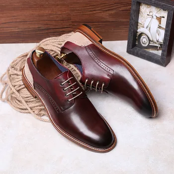 DESAI Brand Men Shoes High Quality Genuine Leather Shoes Men Business Suits Luxury Male Leather Dress Men Shoes size 38-43
DESAI Brand Men Shoes High Quality Genuine Leather Shoes Men Business Suits Luxury Male Leather Dress Men Shoes size 38-43