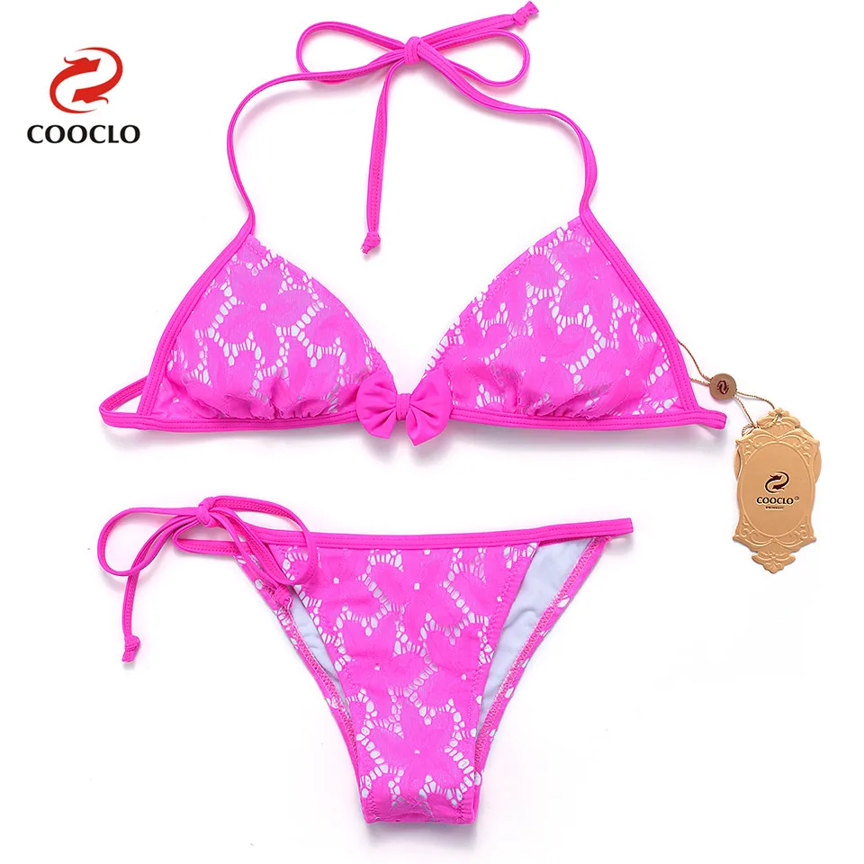 COOCLO Micro Bikini 2019 Swimwear Low Waist Brazilian Bottom Swimsuit Women Lace Bikini Set Bathing Suit Halter Swimming Suits
COOCLO Micro Bikini 2019 Swimwear Low Waist Brazilian Bottom Swimsuit Women Lace Bikini Set Bathing Suit Halter Swimming Suits