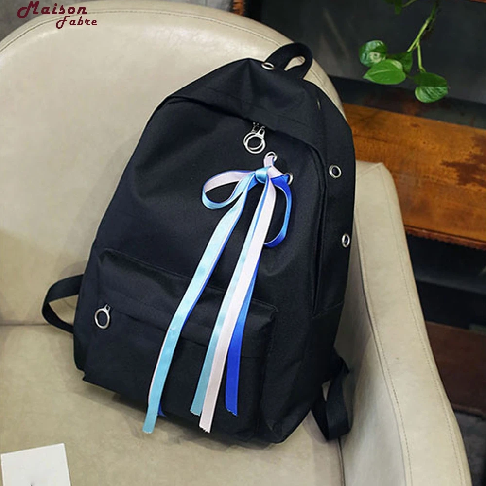 Maison Fabre Women Vintage Ribbons Canvas Backpack School Satchel Travel Book Bag
Maison Fabre Women Vintage Ribbons Canvas Backpack School Satchel Travel Book Bag