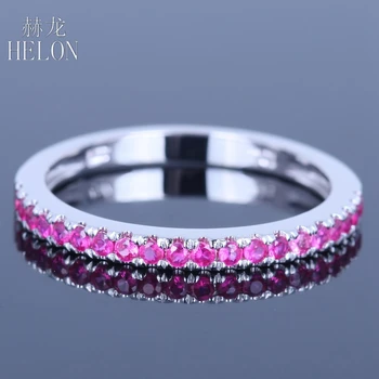 HELON Solid 10k White Gold 0.4CT 100% Genuine Pink Sapphire Genstone Ring Women Engagement Wedding Anniversary Trendy Jewelry
HELON Solid 10k White Gold 0.4CT 100% Genuine Pink Sapphire Genstone Ring Women Engagement Wedding Anniversary Trendy Jewelry