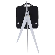 DIY silencioso clásico reloj de cuarzo de plata Reloj de pared mecanismo de movimiento piezas de repuesto herramientas esenciales mecanismo de reloj(China)