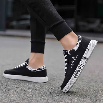 Graffiti Heartbeat Black Men's Shoes On The New Autumn New Korean Shoes Men's ECG Sports And Leisure Personality Wild Simple Can
Graffiti Heartbeat Black Men's Shoes On The New Autumn New Korean Shoes Men's ECG Sports And Leisure Personality Wild Simple Can