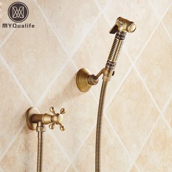 Artistic Luxury Brass Antique Handheld Toilet Bathroom Bidet Sprayer Shower Head Water Nozzle Bidet Spray Sprinkler
Artistic Luxury Brass Antique Handheld Toilet Bathroom Bidet Sprayer Shower Head Water Nozzle Bidet Spray Sprinkler