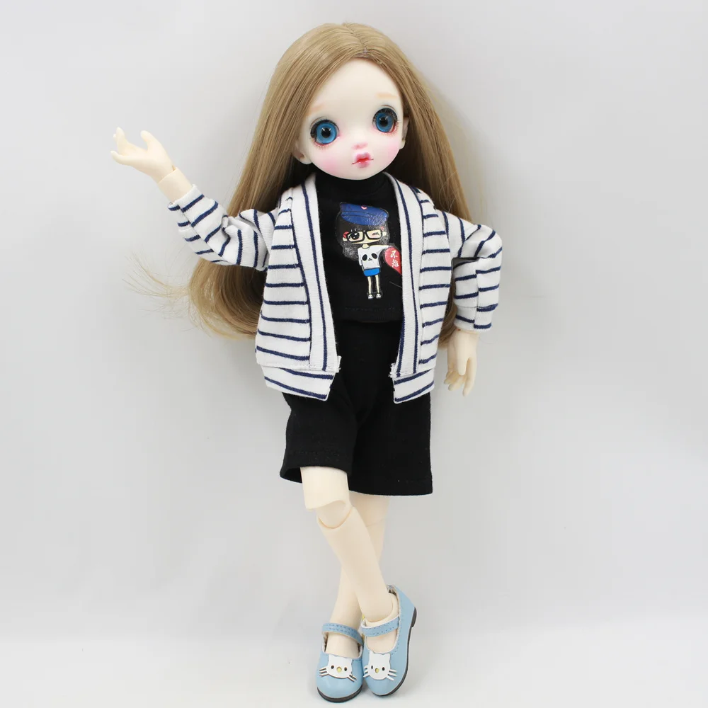 Clothes for 1/6 BJD A set of Cool outfit Black T-shirt and Pants with stripe Coat cool boy style Blyth ICY NEO
Clothes for 1/6 BJD A set of Cool outfit Black T-shirt and Pants with stripe Coat cool boy style Blyth ICY NEO