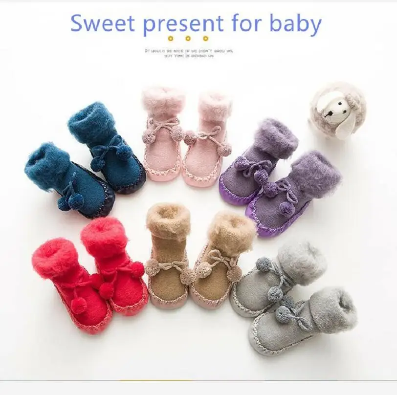 New thickened warm baby socks brush wool pure color toddler socks wool ring baby children shoes
New thickened warm baby socks brush wool pure color toddler socks wool ring baby children shoes