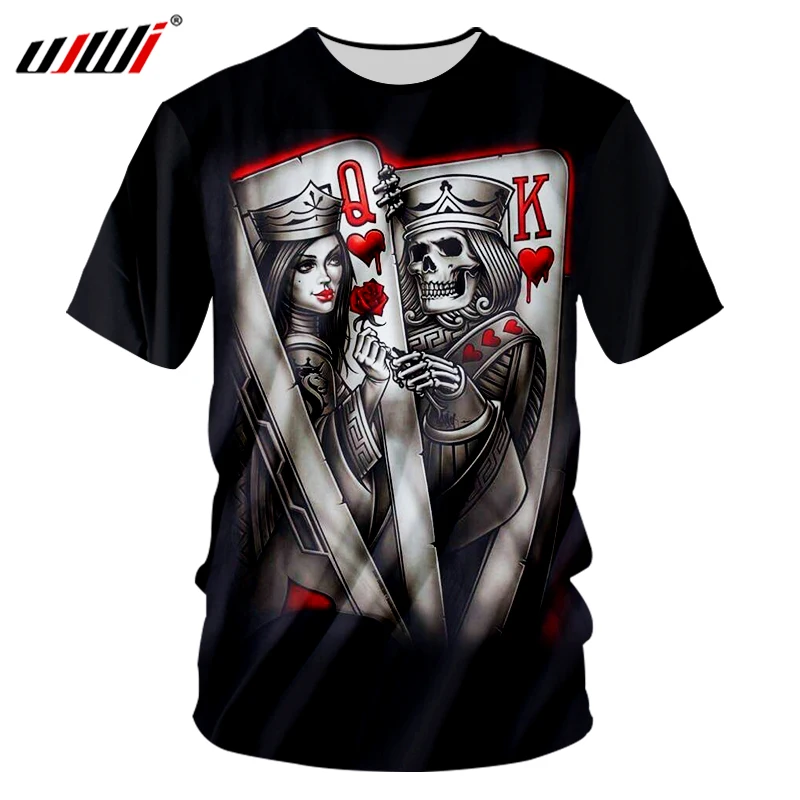 UJWI Dropshipping Tshirt Men 3d Queen And King Poker Skull Printed Cool T-shirts Man Hip Hop Short Sleeve O Neck Tee Shirt 7XL
UJWI Dropshipping Tshirt Men 3d Queen And King Poker Skull Printed Cool T-shirts Man Hip Hop Short Sleeve O Neck Tee Shirt 7XL