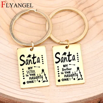 Engraved Custom Santa my Sister is the naughty one Keychain Jewelry Stainless Steel Keyring For Friends Brother Christmas Gift
Engraved Custom Santa my Sister is the naughty one Keychain Jewelry Stainless Steel Keyring For Friends Brother Christmas Gift