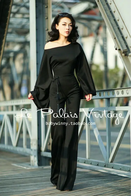 Le Palais Vintage Elegant Retro Utility Significantly Thinner Exaggerated Long Sleeves Siamese Trousers High quality Jumpsuit
Le Palais Vintage Elegant Retro Utility Significantly Thinner Exaggerated Long Sleeves Siamese Trousers High quality Jumpsuit