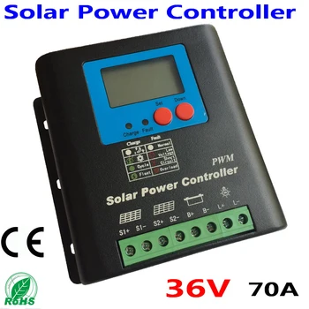 PWM 36V 70A solar power controller PV Panel Battery Regulator 70A Solar Controller for 2600W Solar Power System
PWM 36V 70A solar power controller PV Panel Battery Regulator 70A Solar Controller for 2600W Solar Power System