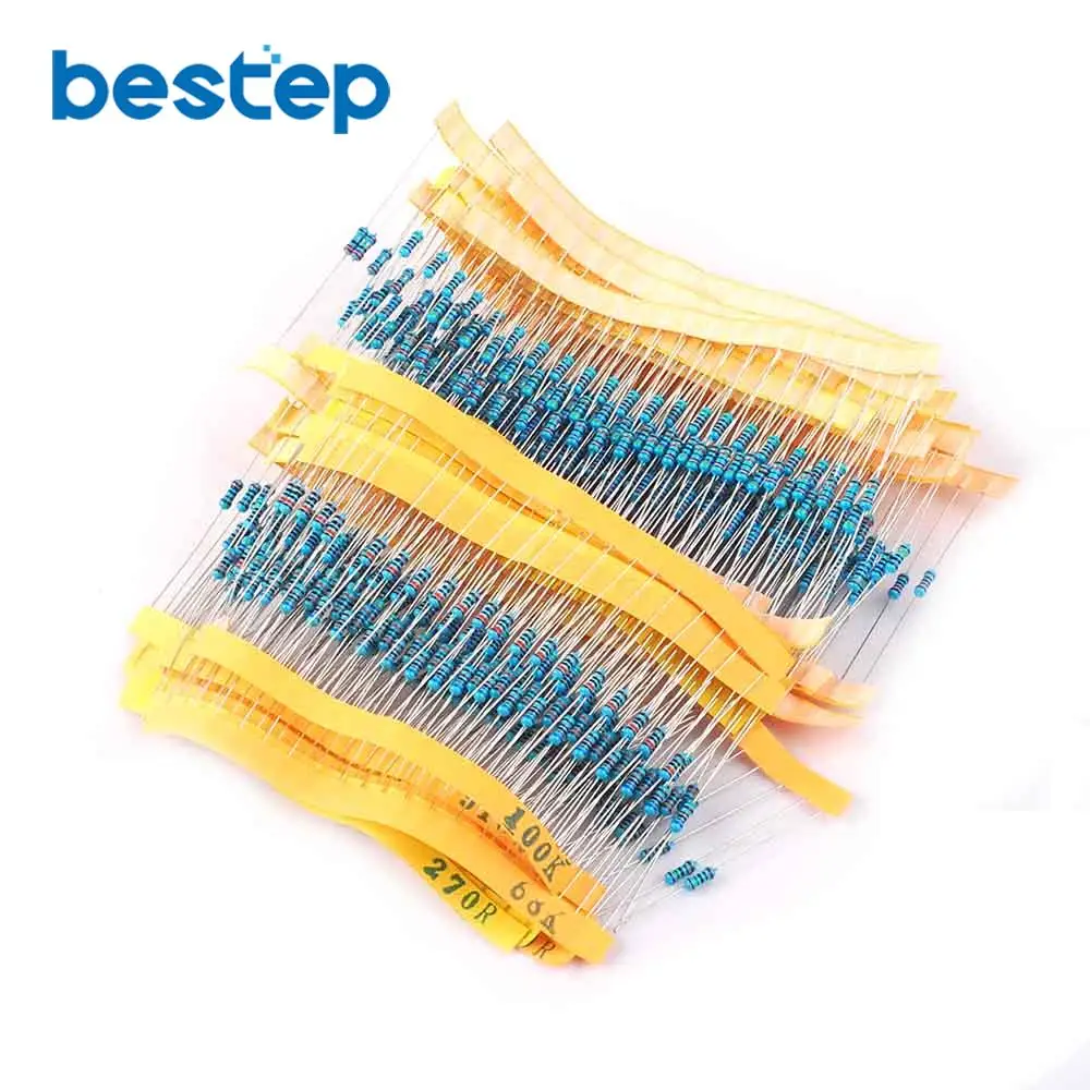 10R-1M 1/4W 1% Metal Film Resistor Pack Resistor assorted Kit Set 600pcs 30 Kinds Value Each 20pcs
10R-1M 1/4W 1% Metal Film Resistor Pack Resistor assorted Kit Set 600pcs 30 Kinds Value Each 20pcs