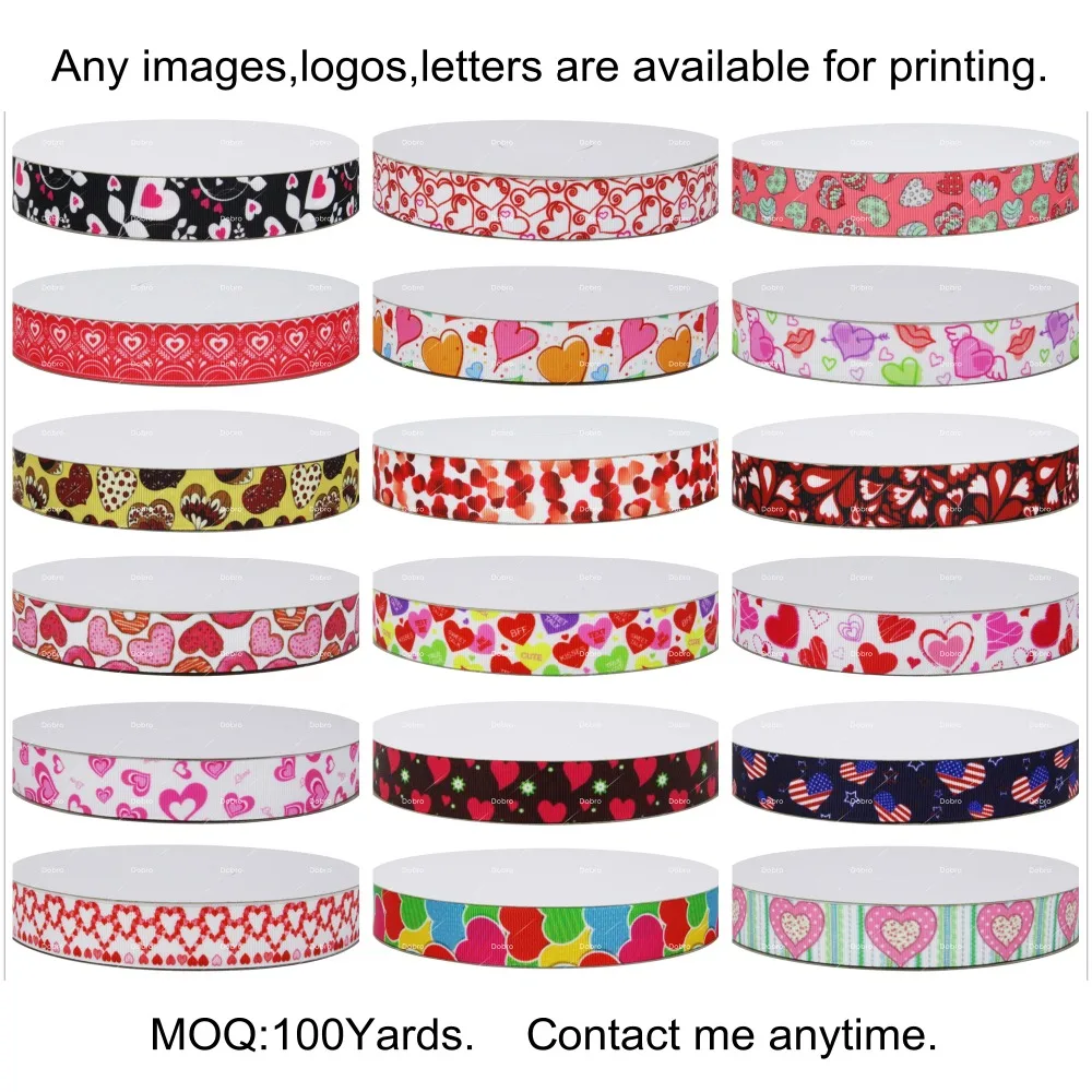 18 Choices 7/8" 22MM Loving Heart Valentine's Printed Grosgrain Ribbons for Hair DIY Baby Craft Party Decoration Gift Packaging
18 Choices 7/8" 22MM Loving Heart Valentine's Printed Grosgrain Ribbons for Hair DIY Baby Craft Party Decoration Gift Packaging
