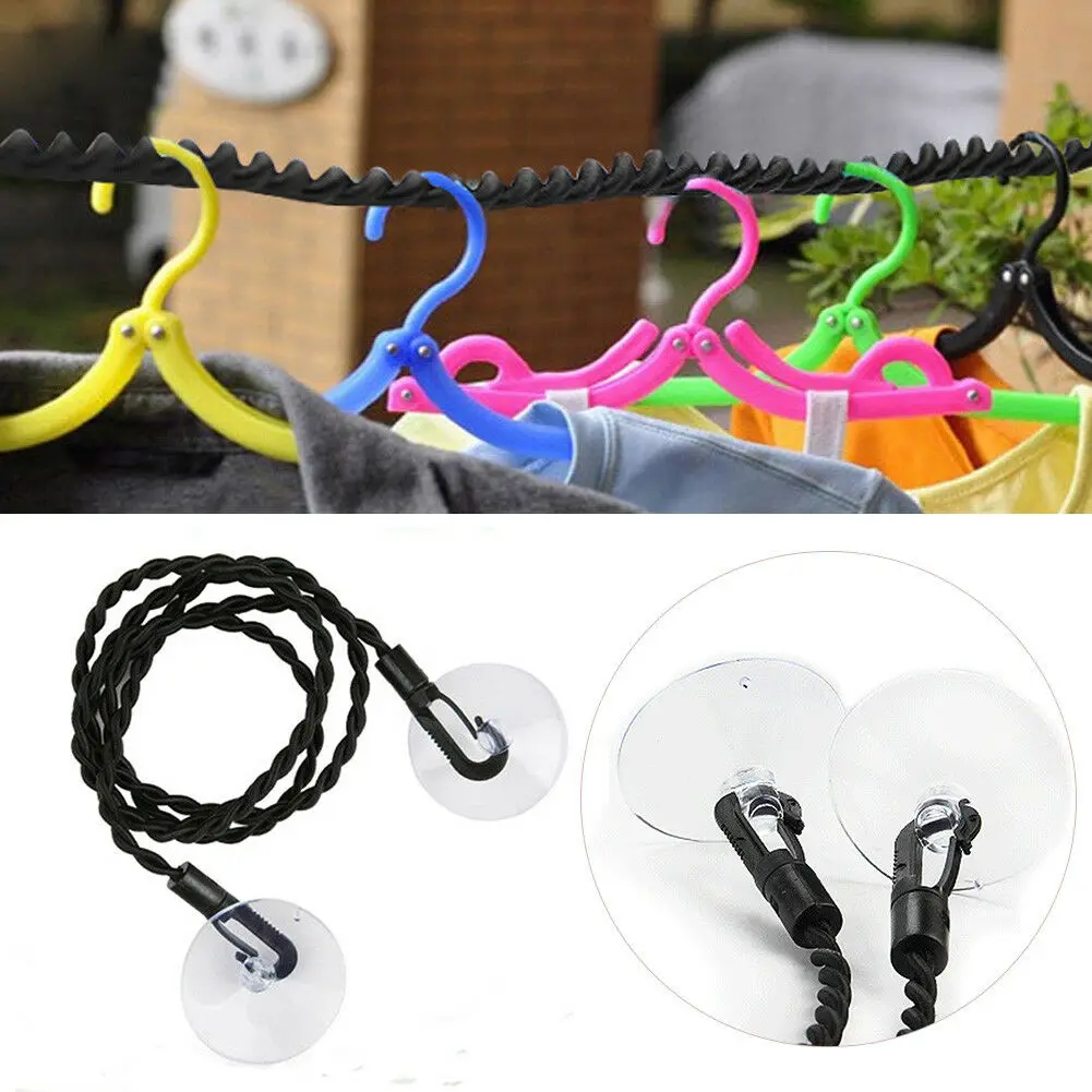 1pc 2.4m Portable Travel Clothesline Business Outdoor Camping Drying Tools Non-Slip Washing Clothes Line Rope Suction Cup Hanger
1pc 2.4m Portable Travel Clothesline Business Outdoor Camping Drying Tools Non-Slip Washing Clothes Line Rope Suction Cup Hanger