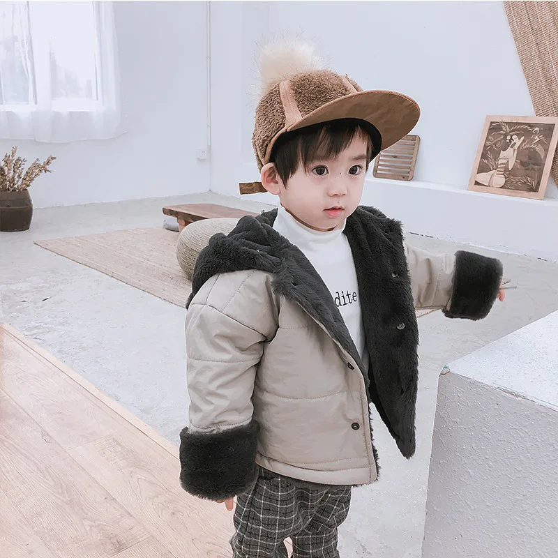 Winter 2018 Korean style fashion baby boys rabbit hair thicken cute hooded coats infant kids warm bear ear jackets outwear
Winter 2018 Korean style fashion baby boys rabbit hair thicken cute hooded coats infant kids warm bear ear jackets outwear