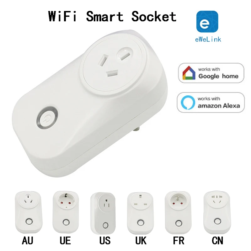 WiFi Smart Socket US/UK/CN/AU/EU Wireless Plug Power Sockets Smart Home Switch Work With Alexa Google Assistant IFTTT
WiFi Smart Socket US/UK/CN/AU/EU Wireless Plug Power Sockets Smart Home Switch Work With Alexa Google Assistant IFTTT