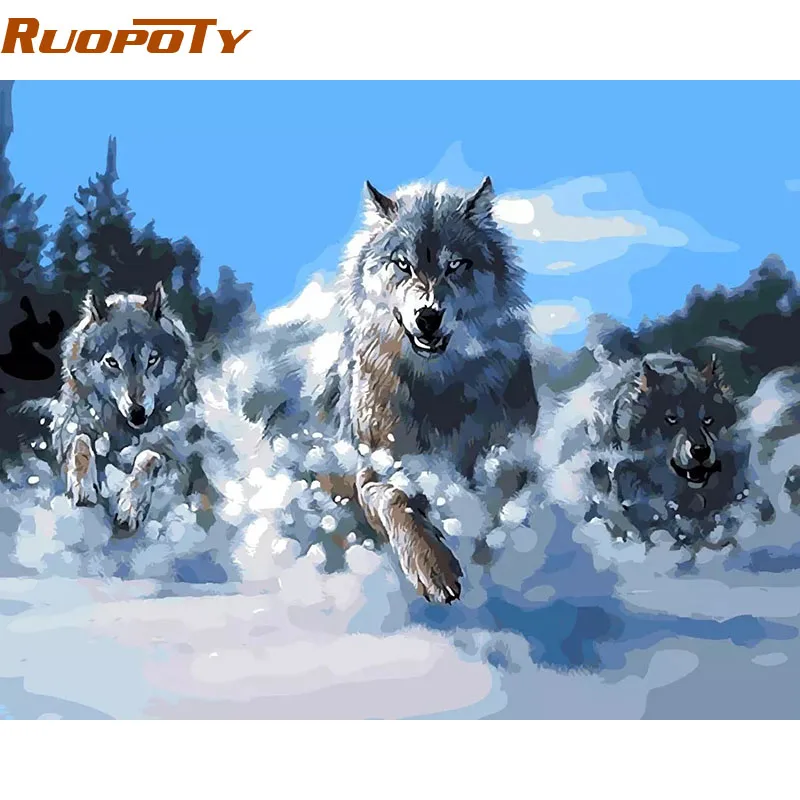 RUOPOTY Frame Abstract Painting Wolves Animals DIY Painting By Numbers Kits Coloring Acrylic Paint Unique Gift For Home Decor
RUOPOTY Frame Abstract Painting Wolves Animals DIY Painting By Numbers Kits Coloring Acrylic Paint Unique Gift For Home Decor