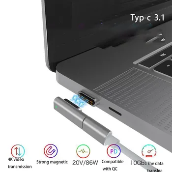 Laptop Type-c Plug Charging Adapter Notebook Computer Charging Converter Compatible For Macbook
Laptop Type-c Plug Charging Adapter Notebook Computer Charging Converter Compatible For Macbook
