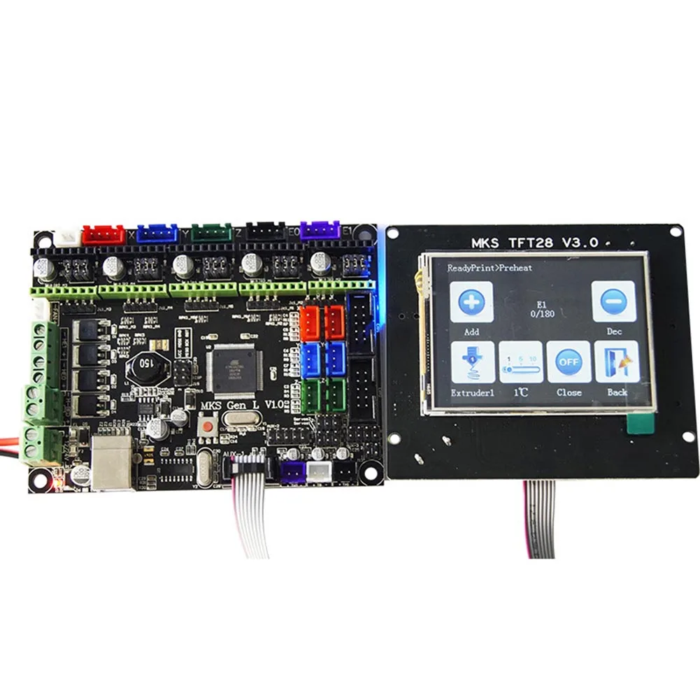 New For MKS GEN L Compatible with TFT28 LCD Display Support TMC2100 Motor Driver 3D Print Kits DOM668
New For MKS GEN L Compatible with TFT28 LCD Display Support TMC2100 Motor Driver 3D Print Kits DOM668