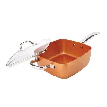 Aluminium Square Cookware Copper Pan Set
Aluminium Square Cookware Copper Pan Set