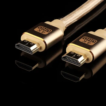 

1PC 1-5M Premium Ultra HD HDMI Cable v2.0 High Speed Ethernet HDTV 2160p 4K 3D GOLD High Quality 19pins Male Gold Durable