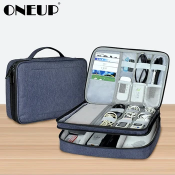 ONEUP Waterproof 2 Layer USB Cable Storage Bag Electronic Organizer Digital Gadget Case Portable Travel Storage Case For iPad
ONEUP Waterproof 2 Layer USB Cable Storage Bag Electronic Organizer Digital Gadget Case Portable Travel Storage Case For iPad