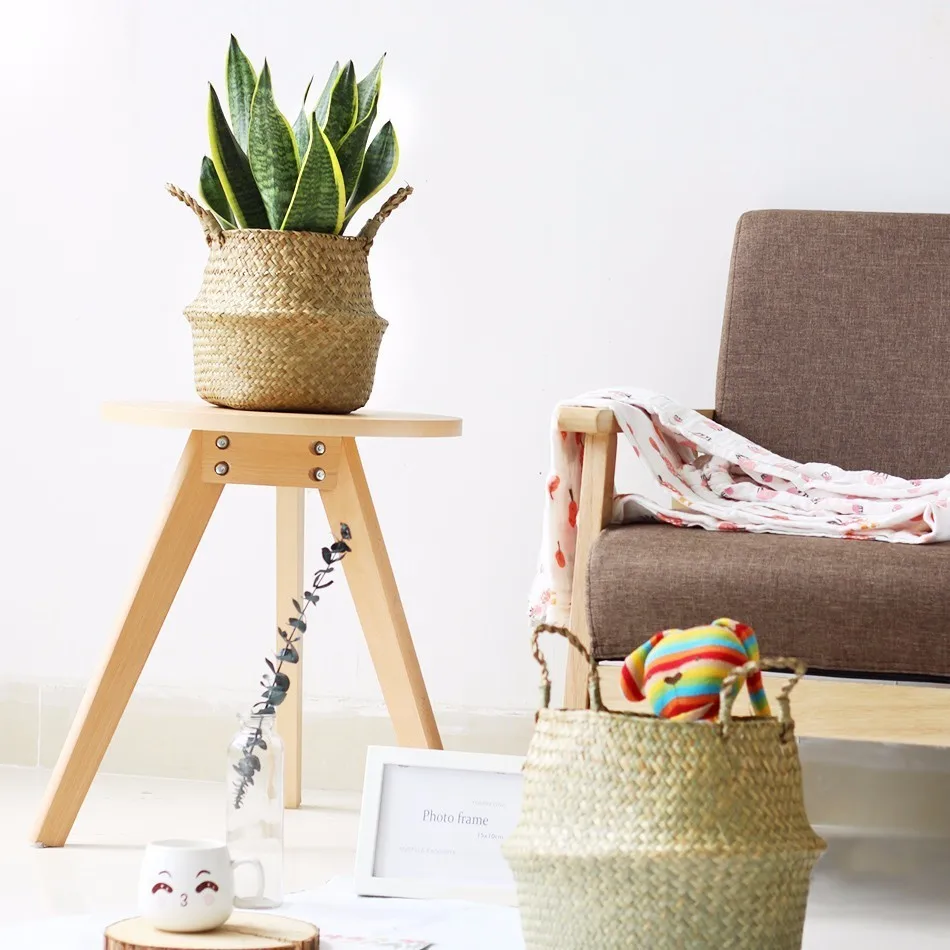 Seagrass Wickerwork Basket Rattan Foldable Hanging Flower Pot Planter Woven Dirty Laundry Hamper Storage Basket Home Decor
Seagrass Wickerwork Basket Rattan Foldable Hanging Flower Pot Planter Woven Dirty Laundry Hamper Storage Basket Home Decor
