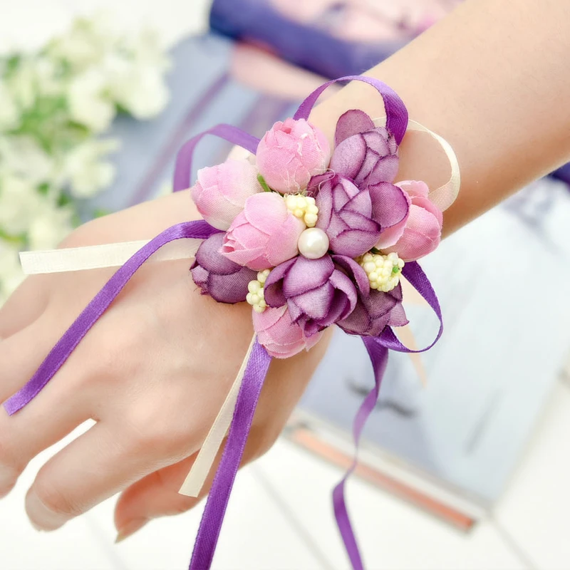 10pcs 2019 Elegant Wedding Bridesmaid Hand Wrist Corsage Decorative Flower Rose Silk Ribbon Bride Corsage
10pcs 2019 Elegant Wedding Bridesmaid Hand Wrist Corsage Decorative Flower Rose Silk Ribbon Bride Corsage