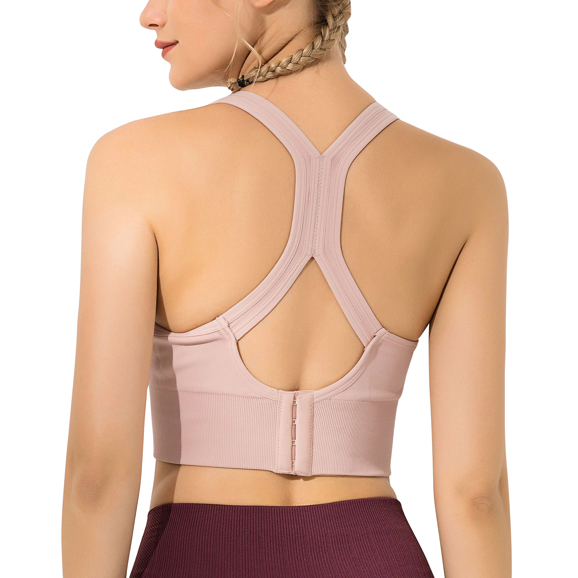 Women's High Supportive Firm Control Ultra Stretchy Elastic Seamless Dry Fit Workout Bras with Adjust Buckles
Women's High Supportive Firm Control Ultra Stretchy Elastic Seamless Dry Fit Workout Bras with Adjust Buckles