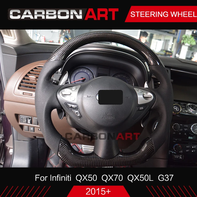Carbon Fiber Glossy Black Steering Wheel Replacement Suitable For Infiniti QX70 QX50 Q50 G37 carbon steering wheel
Carbon Fiber Glossy Black Steering Wheel Replacement Suitable For Infiniti QX70 QX50 Q50 G37 carbon steering wheel