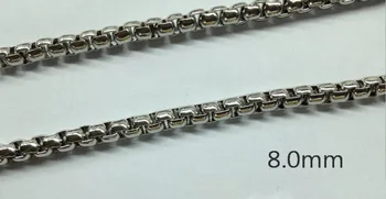 8mm 316L Stainless Steel Circles Chain, Oval Box style strong thick DIY Chain Whloesale by 5m/roll~100m/roll or more
8mm 316L Stainless Steel Circles Chain, Oval Box style strong thick DIY Chain Whloesale by 5m/roll~100m/roll or more