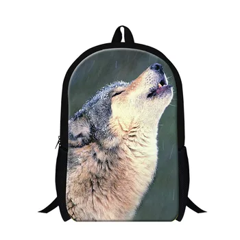 

Dispalang Brand 3D Wolf Print Kids Backpacks Preppy Style Students School Bags For Teenagers Mens Casual Travel Bag Boy Book Bag