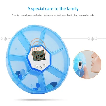 Portable Personalise Rechargeable Pill Box Timed Medicine Storage Organizer Case Reminder DIY Recording Medical kit Container
Portable Personalise Rechargeable Pill Box Timed Medicine Storage Organizer Case Reminder DIY Recording Medical kit Container