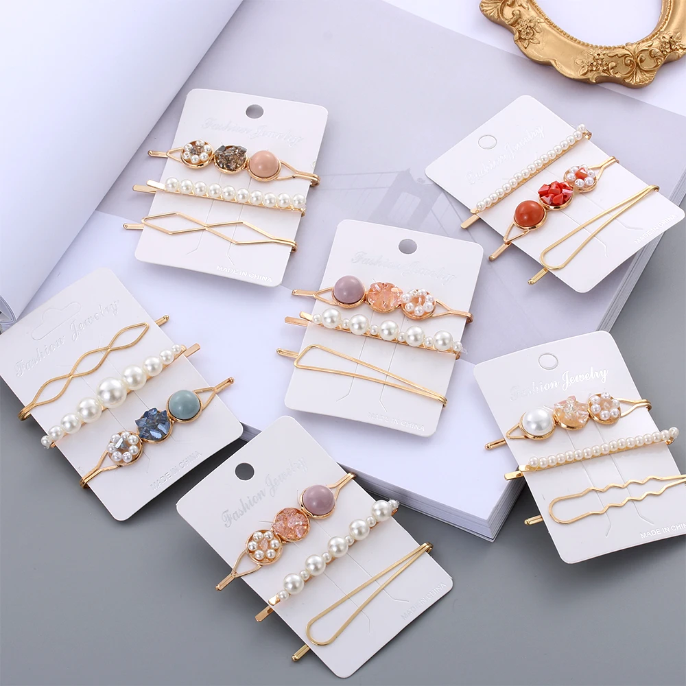 Fashion Pearl Hairpin for Women Girl Rhinestone Hair Clips Barrette Hairgrip Hair Styling Accessories
Fashion Pearl Hairpin for Women Girl Rhinestone Hair Clips Barrette Hairgrip Hair Styling Accessories