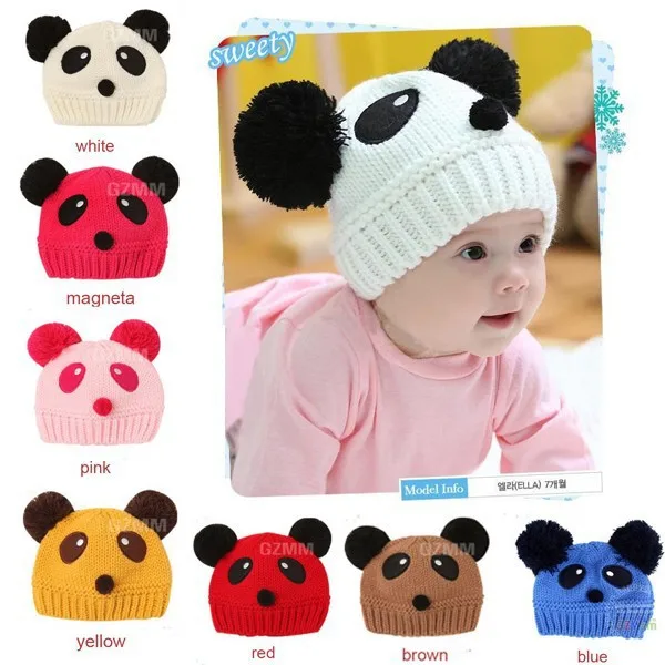 Hot sale lovely animal panda baby hats and caps kids boy girl crochet beanie hats winter cap for children to keep warm
Hot sale lovely animal panda baby hats and caps kids boy girl crochet beanie hats winter cap for children to keep warm