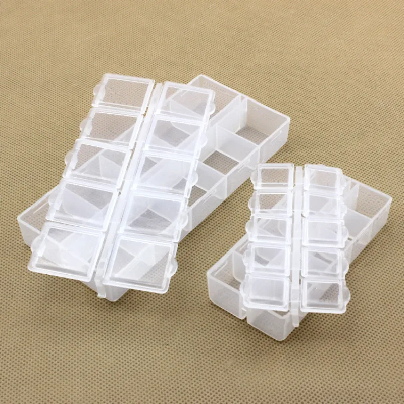10 grids 2pcs/set plastic storage box Adjustable clear Storage Box Home container Organizer Jewelry Beads Boxes
10 grids 2pcs/set plastic storage box Adjustable clear Storage Box Home container Organizer Jewelry Beads Boxes