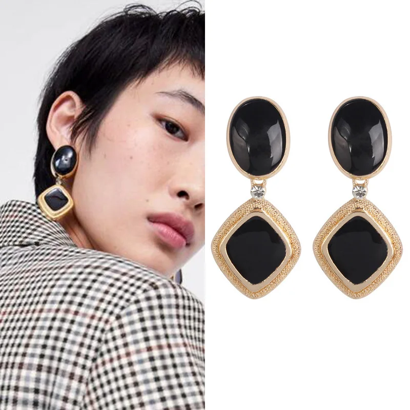 ZA Fashion Metal Semi-precious Stone Stud Earrings for Women oorbellen pendientes Jewelry Crystal Bead Earrings Christmas Gift
ZA Fashion Metal Semi-precious Stone Stud Earrings for Women oorbellen pendientes Jewelry Crystal Bead Earrings Christmas Gift